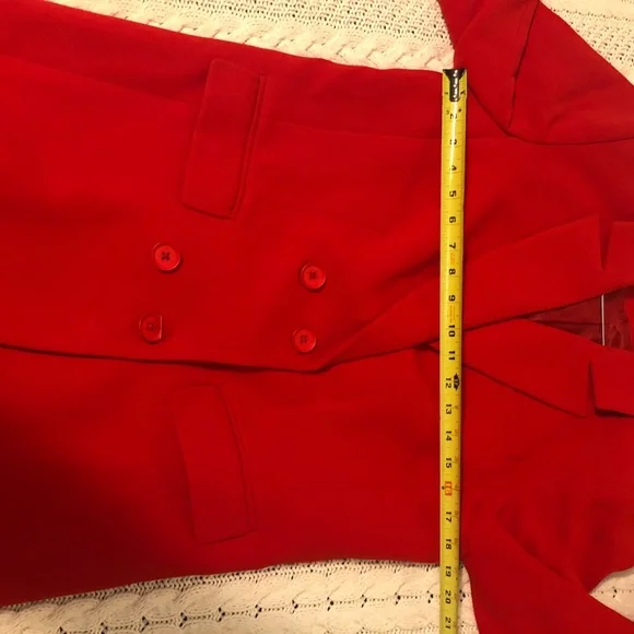 NBD Red Feather-Trim Blazer Dress – Size S (Runs Large) – NWTW - Picture 6 of 9